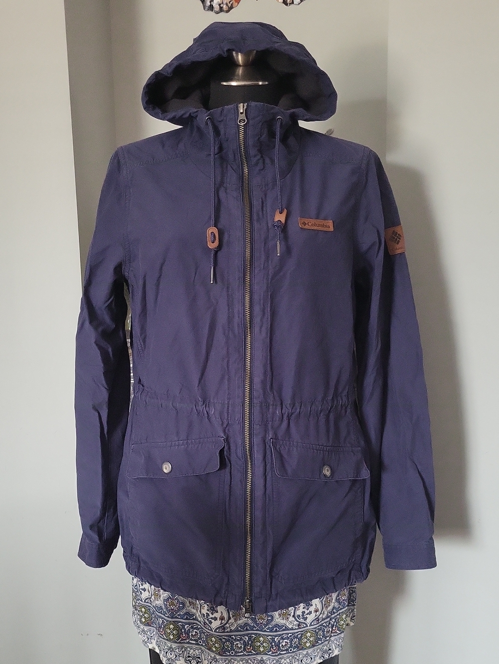 Columbia Women's Navy Hooded Utility Anorak Jacket
